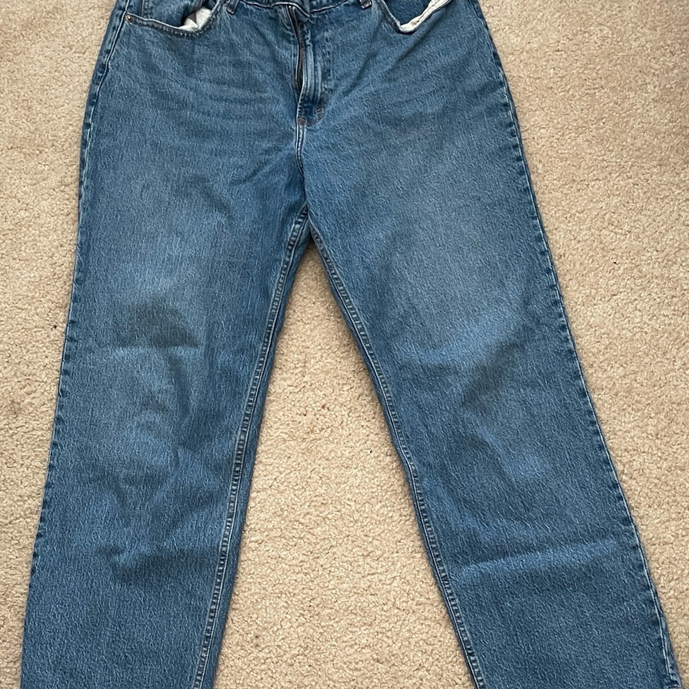 Abercrombie & Fitch Curve Love High Rise 90s Relaxed Jeans